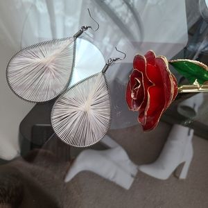 Vintage woven earrings